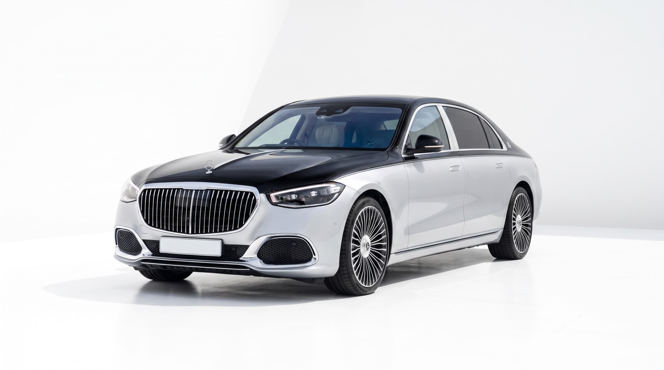 Two-tone Mercedes-Maybach S-Class chauffeur car
